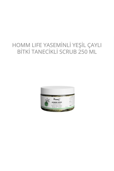 homm bitkisel HOMM LIFE SCRUB WITH JASMINE WITH GREEN TEA HERBAL GRAIN 250 ML