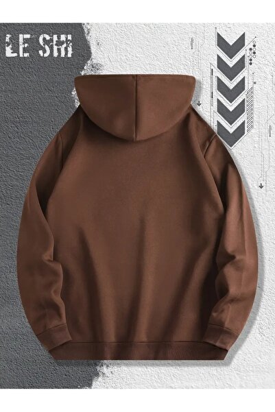 LAYORA 0 Ufo and Alien Cat Graphic Printed Comfortable Hooded Sweatshirt