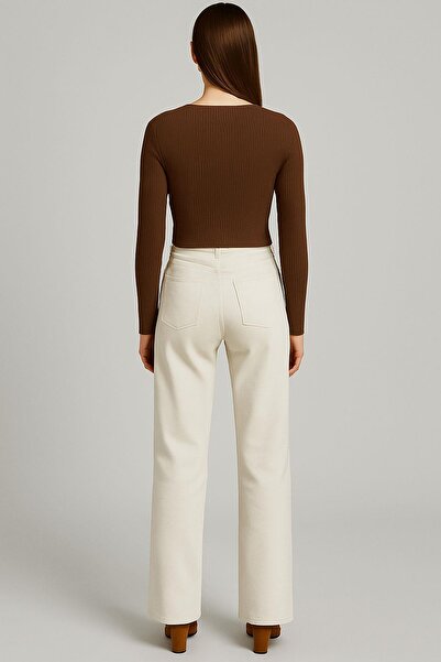 COTENCONCEPT 3 τεμάχια μπλούζα με μακρύ μανίκι και λαιμόκοψη με ραβδώσεις