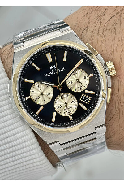 Momentus ILKSM390T-04SG Orijinal Çelik Kordon Erkek Kol Saati