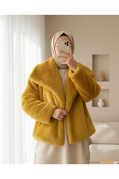 Modamorfo Women's Soft Furry Short Coat- 32099Kbn