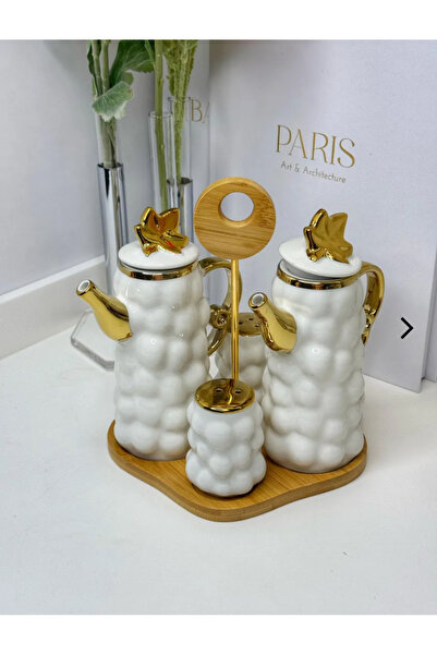 ev dizaynımm Ev dizaynım Bubble Masa Üzeri Yağdanlık/Tuzluk Set