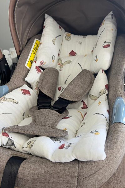 Ponchik % 100 Pamuk Müslin Puset Minderi ve Oto Koltuk Minderi