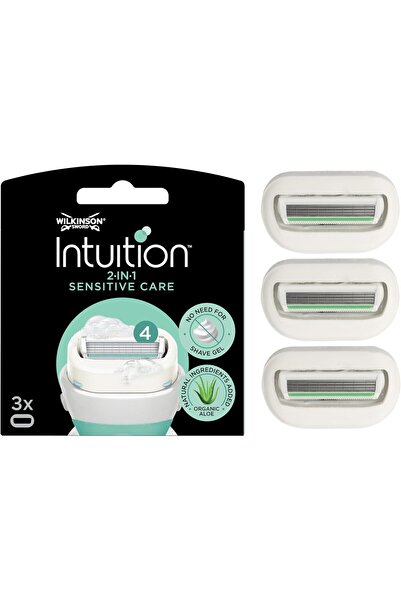 Wilkinson Sword Intuition Women's Razor - No Shave Gel, 3 Replacement Blades