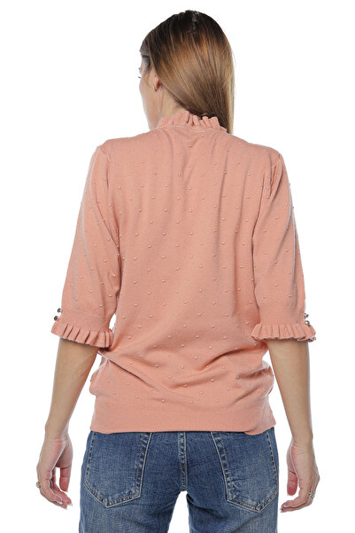 Jolenttine Missy sweater with cashmere and wool, brick red