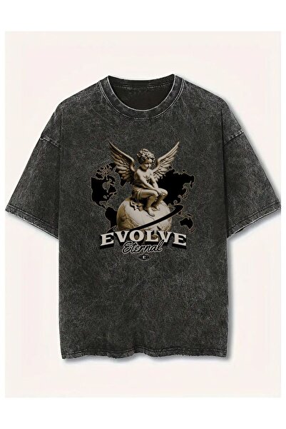 Weekeep Tricou unisex vintage imprimat, lavabil