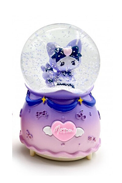 Party City Büyük Boy Işıklı Sesli ve Kar Püskürtmeli Kuromi Kar Küresi 15cm –...