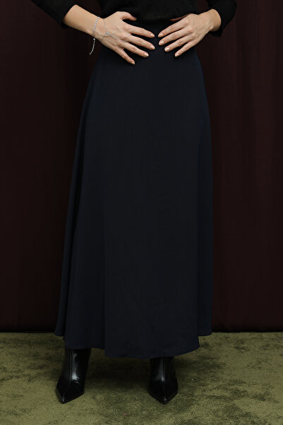 Modamorfo Women's Hidden Zipper Opening Skirt - 18264Etk