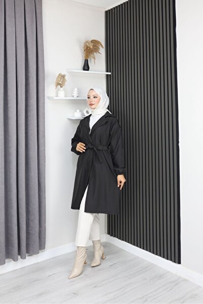 MioTrend Kadın Belden Bağlamalı Trenç