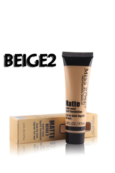 MISS ROSE Matte foundation – even coverage Beige 2, 37 mL