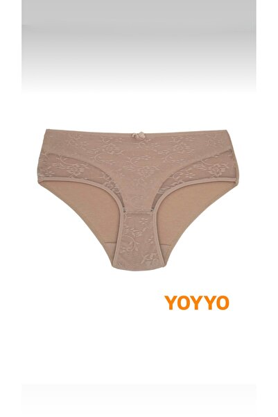 YOYYO Women's 5-Piece Oversized Panties Women's Cotton Laundry Lace Detailed Model Oversized Underwear