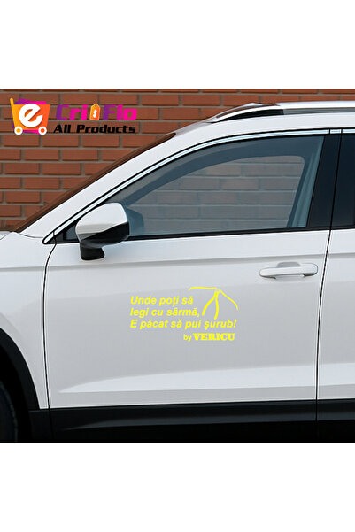 Oracal 651 Car sticker where you can tie with wire, it's a shame to screw, 20cm, yellow