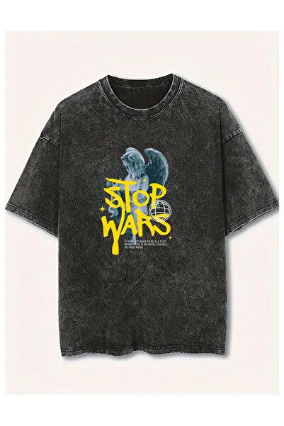 Weekeep Printed Unisex Vintage Washed T-Shirt