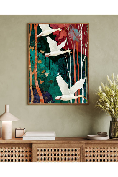 woodhomeworks Ένα τεμάχιο Διακόσμηση γραφείου σαλονιού ζωγραφική Vrynt