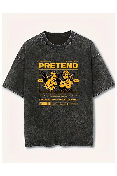 Weekeep Printed Unisex Vintage Washed T-Shirt