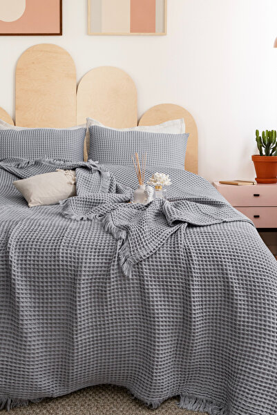 YASEMİNİNEVİ Waffle/Duo Size(220X250) Bedspread