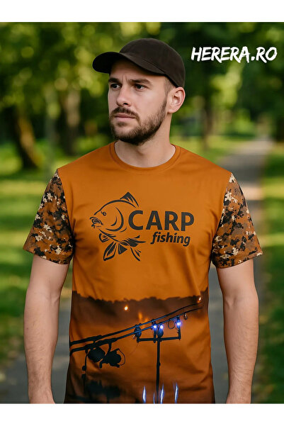 HERERA Carp T-shirt with fishing rods #6688