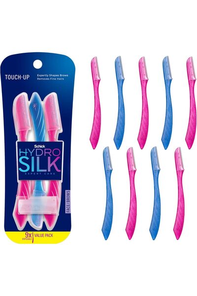 Schick أداة هيدرو سيلك متعددة الأغراض لتقشير البشرة، عبوة من 9 قطع