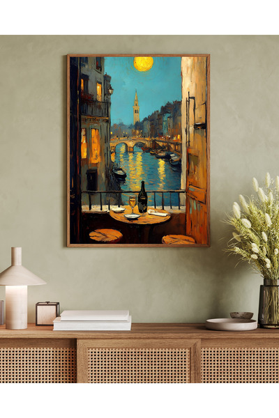 woodhomeworks Tek Parça Salon Ofis Dekor Tablo Vrynt