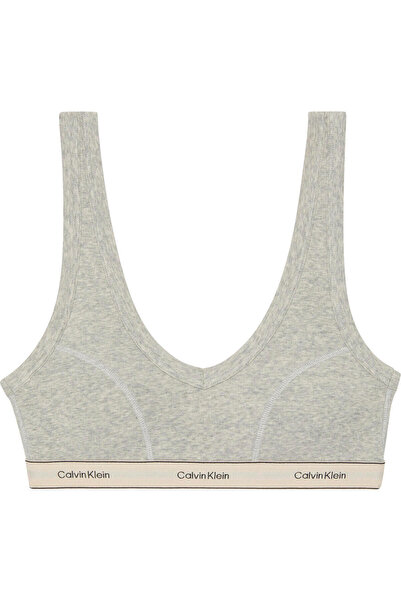 Calvin Klein LIGHTLY LINED TRAINGLE BRALETTE Gri Kadın Bralet