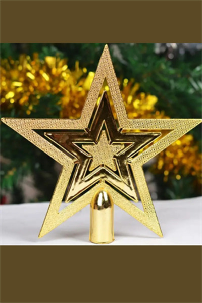 Trade Bazaar Ornament pentru brad de Crăciun cu stea de aur vintage |   Ornam...