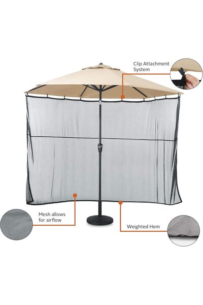 Classic Accessories Universal Fit 1.7m Patio Umbrella Protective Waterproof Cover