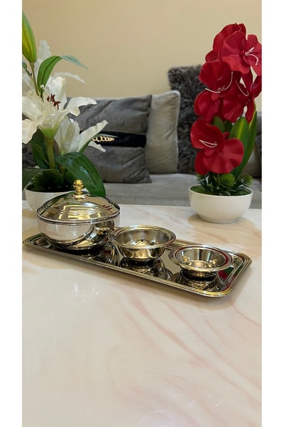 Palaces Date set, silver nickel and two-tone nickel and silver chrome - 4 pieces