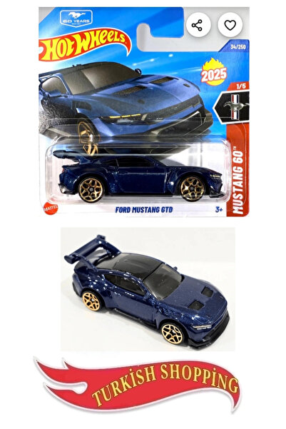 HOT WHEELS 1:64 Ölçek 2025 Case Ford Mustang Gtd