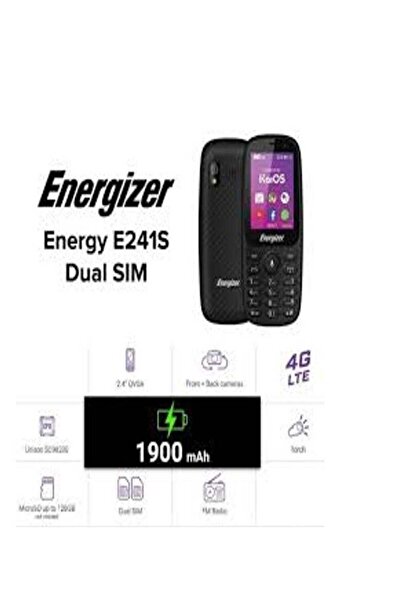 Generic Energizer Energy E241S Feature Phone - 512 MB RAM, Dual Mini SIM, Black