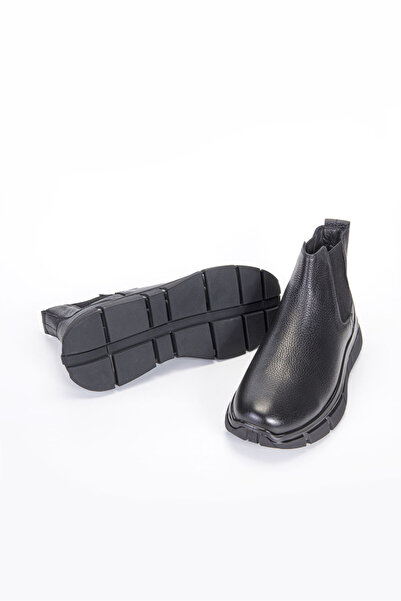 Vantaggio Nerro Black 100% Genuine Leather Men's Boots