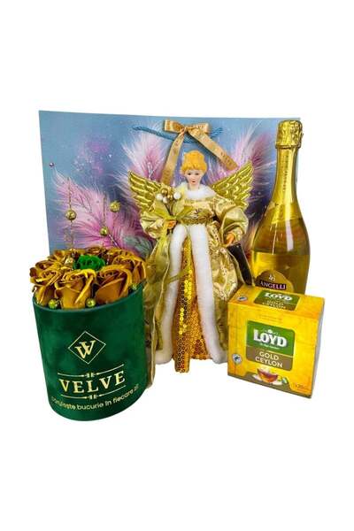 velve Pachet Christmas Delight,inger decorativ,Angelli,Ferrero Rocher,trandaf...