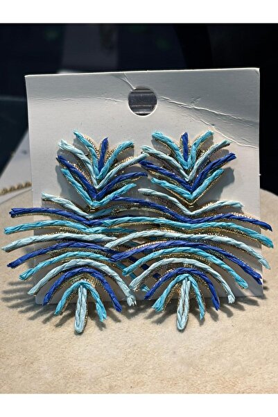 BIJUTERI Colorful Straw Earrings