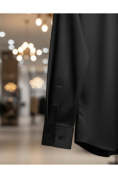 YusGos Women's Long Sleeve Cotton Easy Iron Cotton Satin Regular High Quality Premium Office Shirt