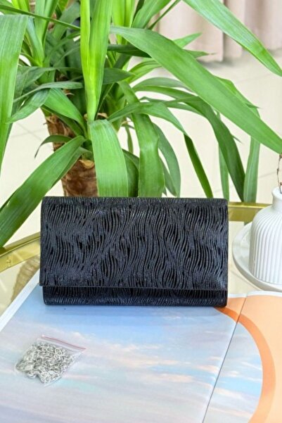 İpek Arya Geantă neagră pentru rochie de seară pentru femei