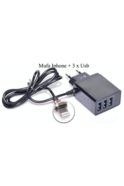 ElectroAZ Încărcător de rețea RAPID - 5.1A/iPhone + 3 x USB-uri