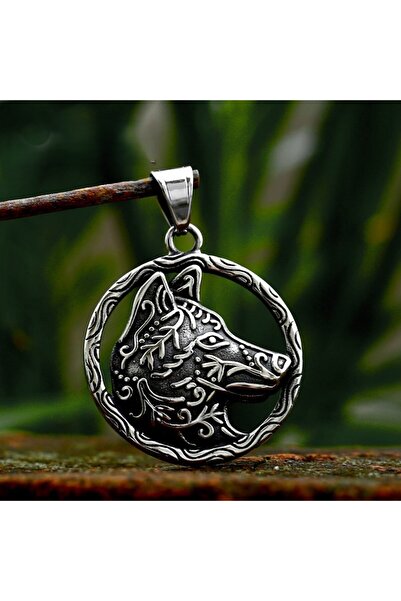 Viking قلادة من الفولاذ المقاوم للصدأ 316L بتصميم فالكنوت من الأساطير الاسكندنافية بجودة S+