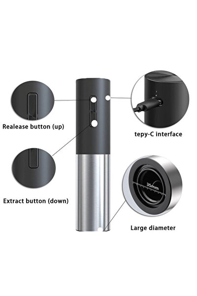 LILY 4 in 1 Rechargeable Electric Corkscrew Set USB Powered