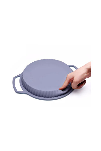 LILY Round Silicone Cake Baking Mold 24x3.5 cm Gray