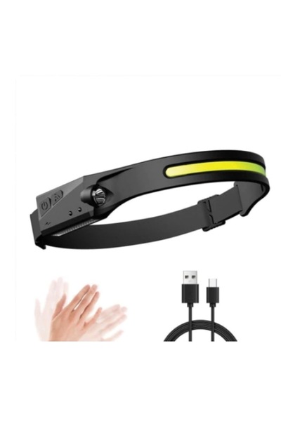 PRİZE Set of 2 Headlamp with motion sensor LED COB model YT-200