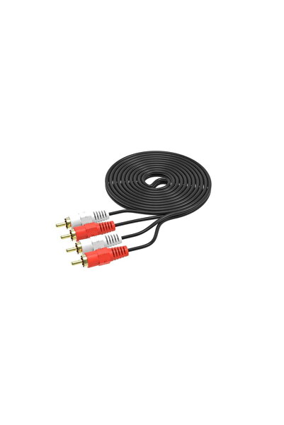 ElectroAZ Cablu audio, RCA stereo, 2x RCA mascul - 2x RCA mascul, 3m, negru