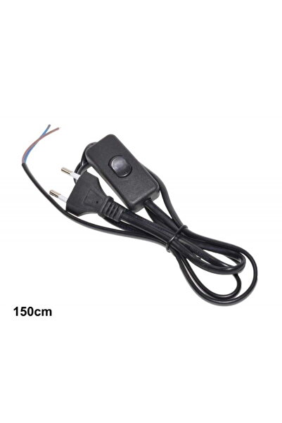 ElectroAZ Cable with Plug and Switch Black 1.5M