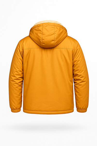 FASİON Men's Fur-Lined Winter Coat Jacket