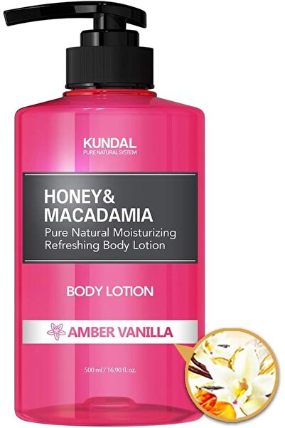 Kundal لوشن للجسم - العنبر والفانيليا، يشد البشرة ويرطبها، 500 مل