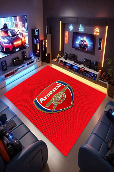 Reyhani Arsenal Desenli Kaymaz Taban Makinede Yıkanabilir Gaming Oyuncu Gamer...