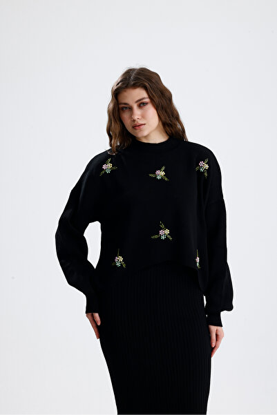 Markazzi Set de tricotaje pentru femei, cu detaliu de mărgele, pulover bolero...