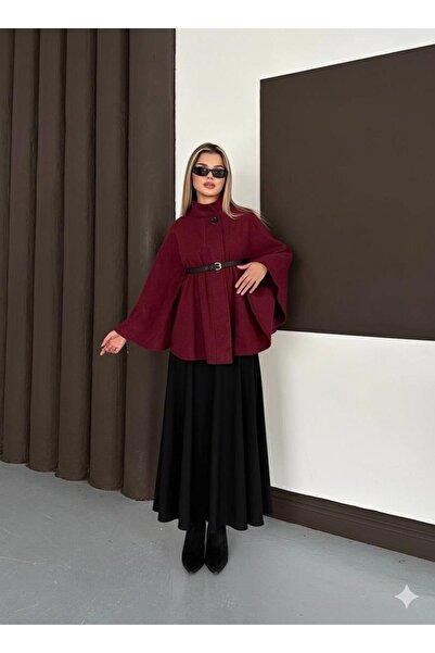 AXXAN Women's Poncho Oversized Jacket Belted Poncho