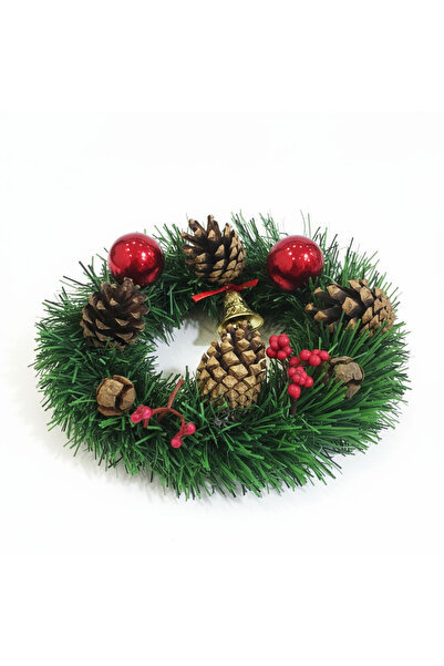 LEVA Green Christmas Door Ornament, 24 Cm, Single Crocan, Stylish and Colorful Decoration.