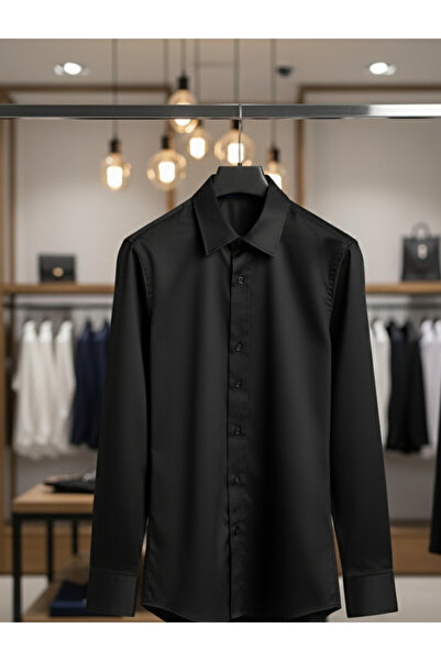 YusGos Women's Long Sleeve Cotton Easy Iron Cotton Satin Regular High Quality Premium Office Shirt