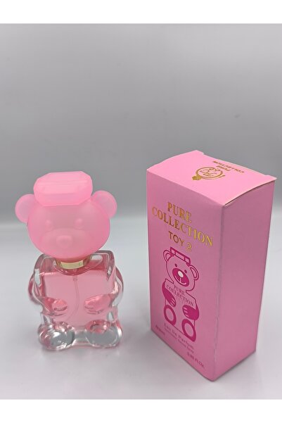 Generic توزيعات مواليد عطور اطفال وردي على شكل دبدوب (6قطع)