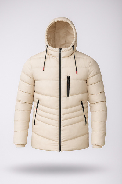 FASİON MEN'S WATERPROOF AND WINDPROOF WINTER PUFF JACKET